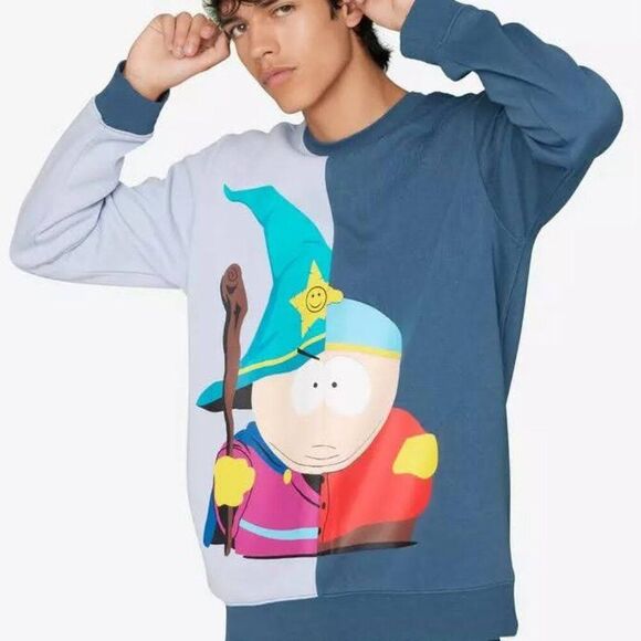 South Park XL Cartman Wizard Split Sweatshirt Mens Stick of Truth Women Unisex - Picture 1 of 9